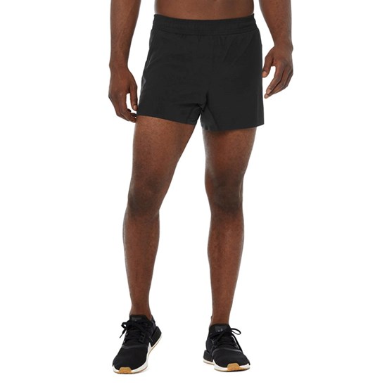 Bermudas Alo Yoga 5" Adapt Correr Hombre Negros | PYBK18960