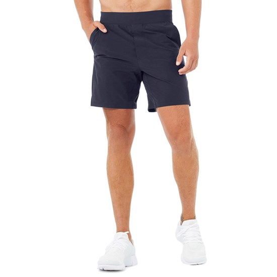 Bermudas Alo Yoga 7" Repetition Hombre Azules | MYOW34012