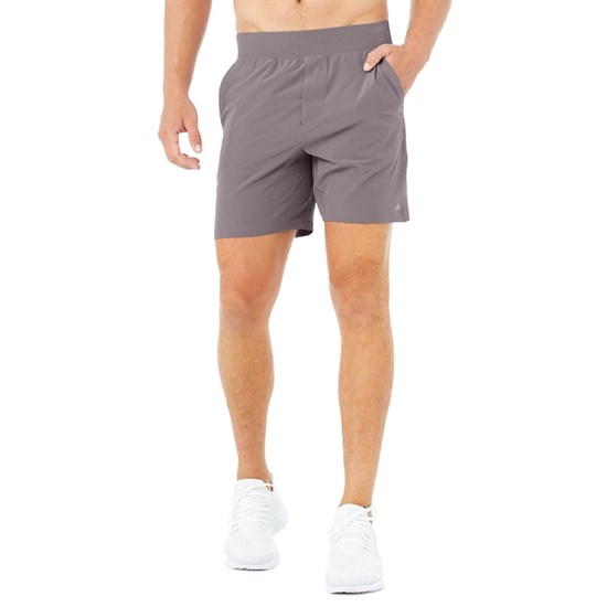 Bermudas Alo Yoga 7" Repetition Hombre Morados | RPKD26803