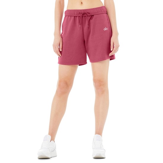 Bermudas Alo Yoga Accolade Sweat Corta Mujer Rosas | JDQV35098