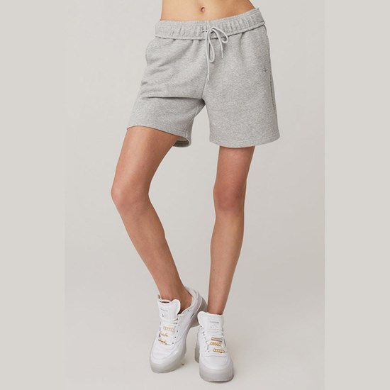 Bermudas Alo Yoga Accolade Sweat Corta Mujer Grises | OBQX59072