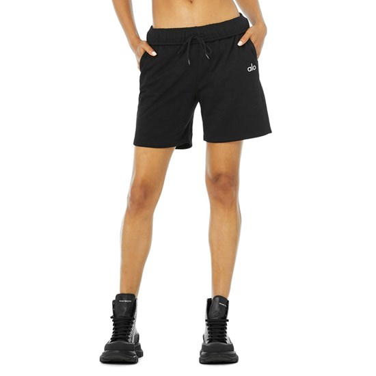 Bermudas Alo Yoga Accolade Sweat Corta Mujer Negros | OVTA82163