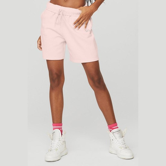 Bermudas Alo Yoga Accolade Sweat Corta Mujer Rosas | WKDE70841