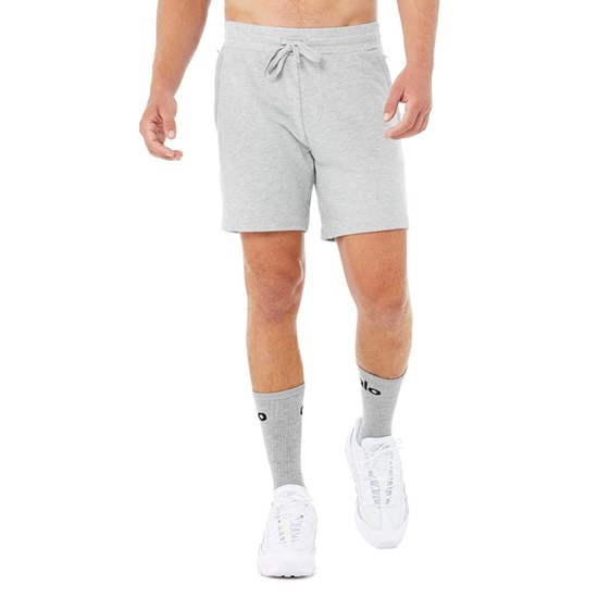 Bermudas Alo Yoga Chill Hombre Grises | AZMV08579