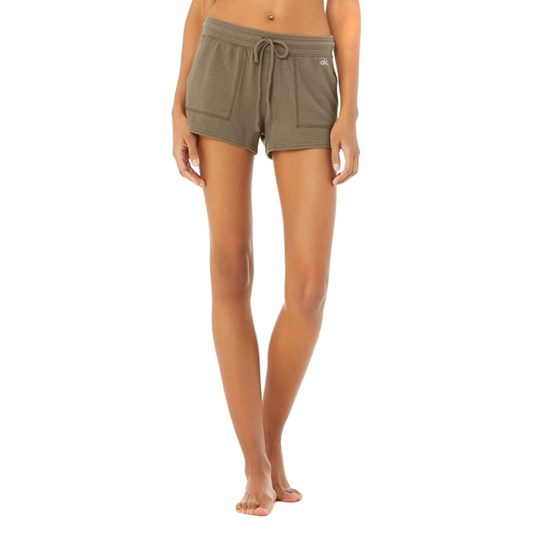 Bermudas Alo Yoga Daze Corta Mujer Verde Oliva | VWOL49327