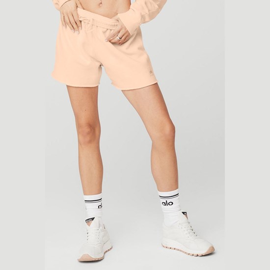 Bermudas Alo Yoga Gym Corta Mujer Rosas | RVWD28437