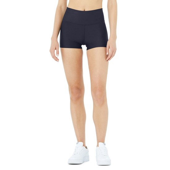 Bermudas Alo Yoga High-Cintura Airlift Corta Mujer Azules | SGLP01524