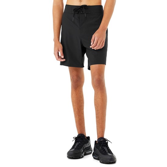 Bermudas Alo Yoga Plow Board Hombre Negros | JMOC09382