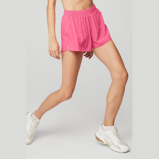 Bermudas Alo Yoga Stride Corta Mujer Rosas | GKNY51689