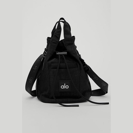 Bolsas Alo Yoga Utility Cross Body Bucket Mujer Negros | JQTE02398