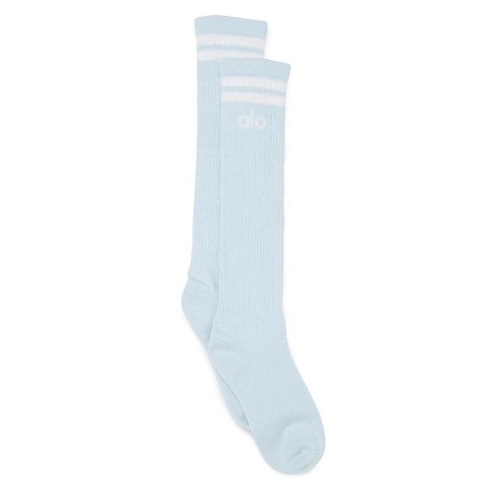 Calcetines Alo Yoga Knee-High Throwback Mujer Azules | DVSK75240