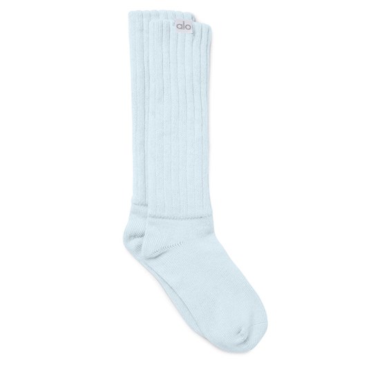 Calcetines Alo Yoga Scrunch Mujer Azules | MGJW28760
