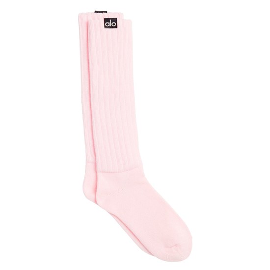 Calcetines Alo Yoga Scrunch Mujer Rosas | DCFR34087