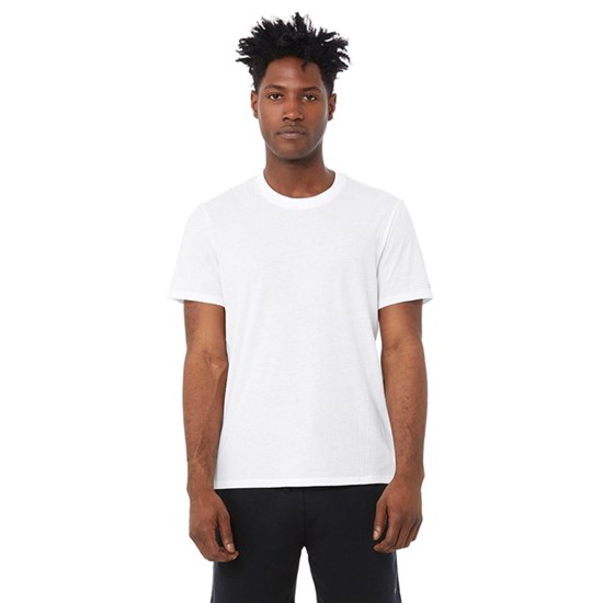 Camiseta Alo Yoga Airwave Corta Sleeves Hombre Blancos | KLMH54689