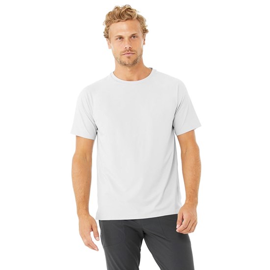 Camiseta Alo Yoga Idol Performance Corta Sleeves Hombre Grises | SCBH82376