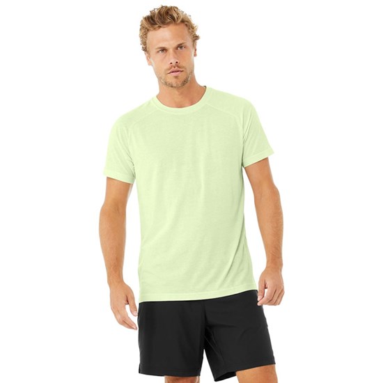 Camiseta Alo Yoga The Triumph Crew Neck Corta Sleeves Hombre Verdes | IAPR01576