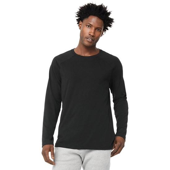 Camiseta Alo Yoga Triumph Long Sleeve Hombre Negros | ASVN92074
