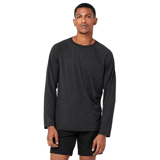 Camiseta Alo Yoga Triumph Long Sleeve Hombre Negros | KCIR47051
