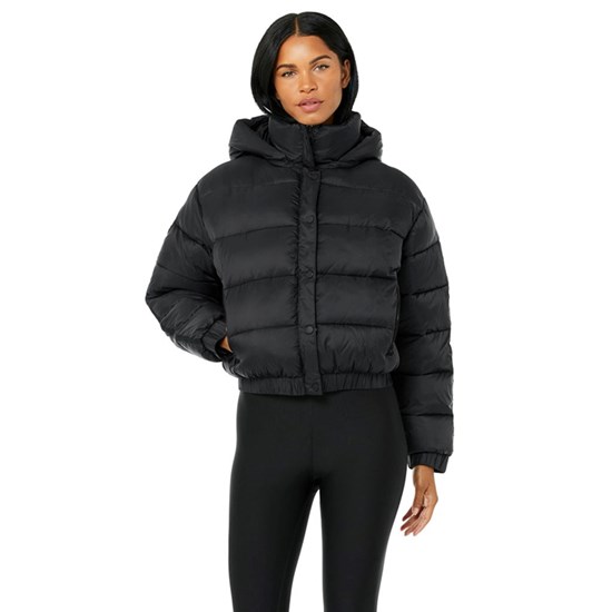 Chaquetas Alo Yoga Aspen Love Puffer Mujer Negros | JZPM94803