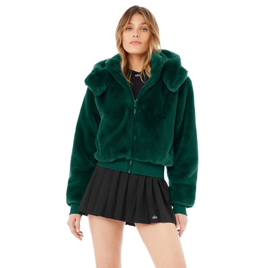 Chaquetas Alo Yoga Faux Fur Foxy Mujer Verdes | MUNQ06859
