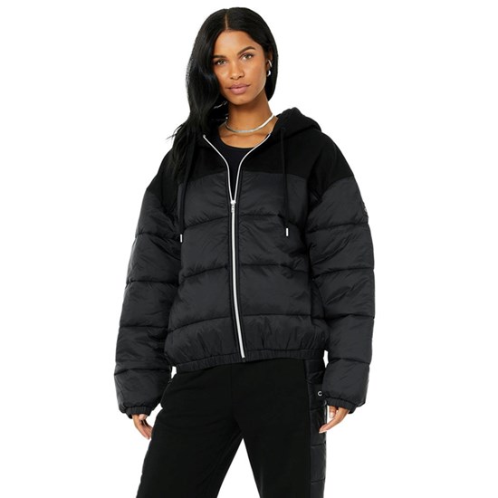 Chaquetas Alo Yoga Mash Up Mujer Negros | XQHR97630