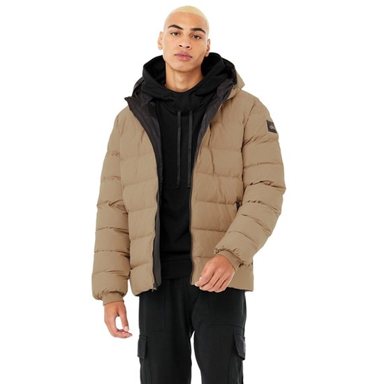 Chaquetas Alo Yoga Vail Puffer Hombre Beige | TNPD40326