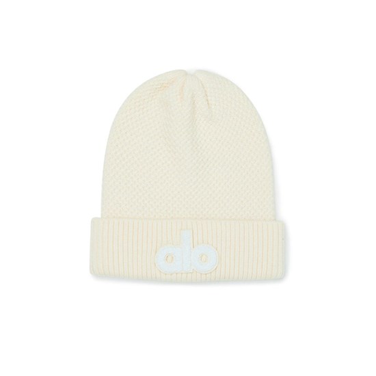 Cold Weather Alo Yoga Cool Skies Beanie Hombre Blancos | CMJH04973