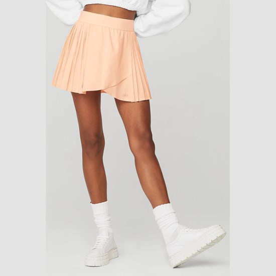 Falda Alo Yoga Aces Tenis Mujer Naranjas | KOZP75036