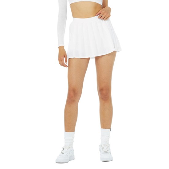 Falda Alo Yoga Varsity Tenis Mujer Blancos | BVPC50698