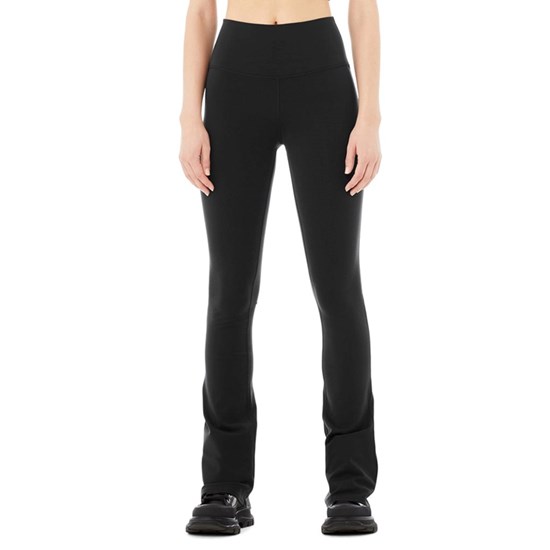 Leggins Alo Yoga Airbrush High-Cintura Bootcut Mujer Negros | PBMC20371