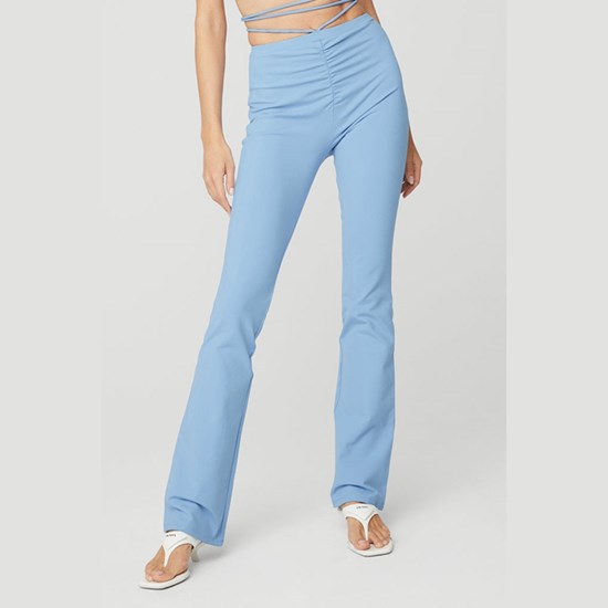 Leggins Alo Yoga Airbrush High-Cintura Cinch Flare Mujer Azules | WJND90418