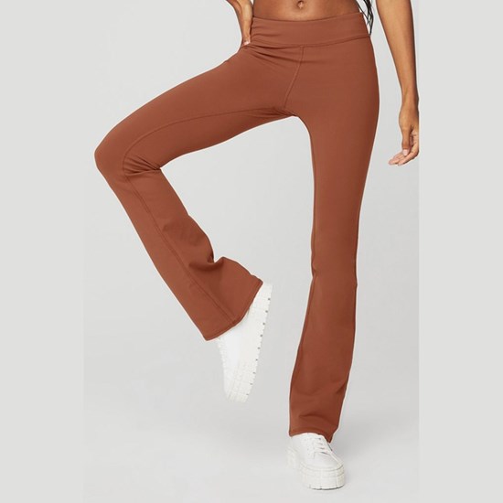 Leggins Alo Yoga Airbrush Low-Rise Bootcut Mujer Marrom | LSUE80643