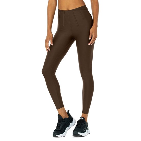 Leggins Alo Yoga Airlift High-Cintura 7/8 Corset Mujer Marrom | JTZB93408