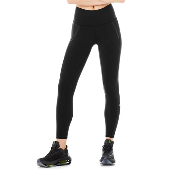 Leggins Alo Yoga High-Cintura 7/8 Motocon Mujer Negros | BCHV60721