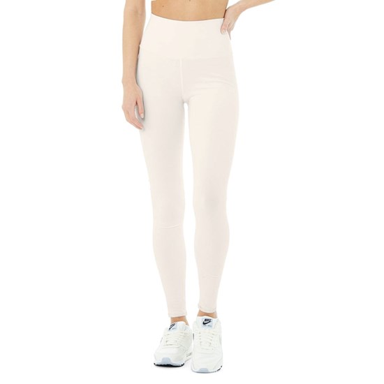 Leggins Alo Yoga High-Cintura Airbrush Mujer Blancos | LUJP91865