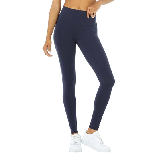 Leggins Alo Yoga High-Cintura Airbrush Mujer Azules | SXUF51097