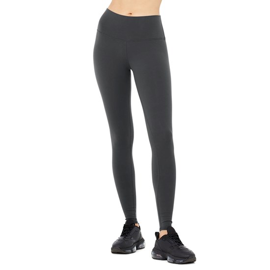 Leggins Alo Yoga High-Cintura Airbrush Mujer Grises | YRTS21758