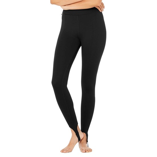 Leggins Alo Yoga High-Cintura Classic Stirrup Mujer Negros | PKDQ81243