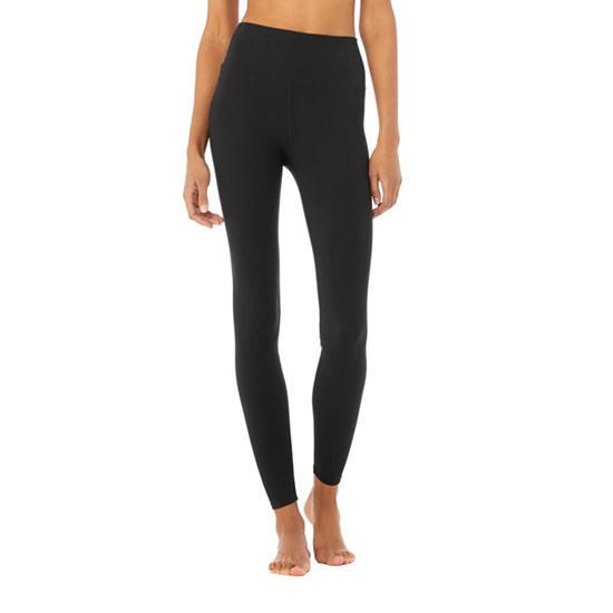 Leggins Alo Yoga High-Cintura Solid Vapor Mujer Negros | RFXC56873