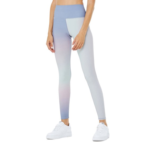 Leggins Alo Yoga Vapor High-Cintura Gradient Dusk Mujer Azules | YKCX74105