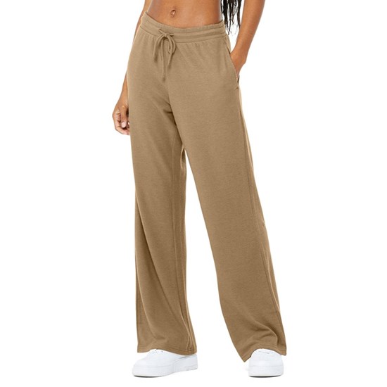 Pantalones Alo Yoga Alolux High-Cintura Soho Anchos Leg Mujer Beige | MPHQ34928