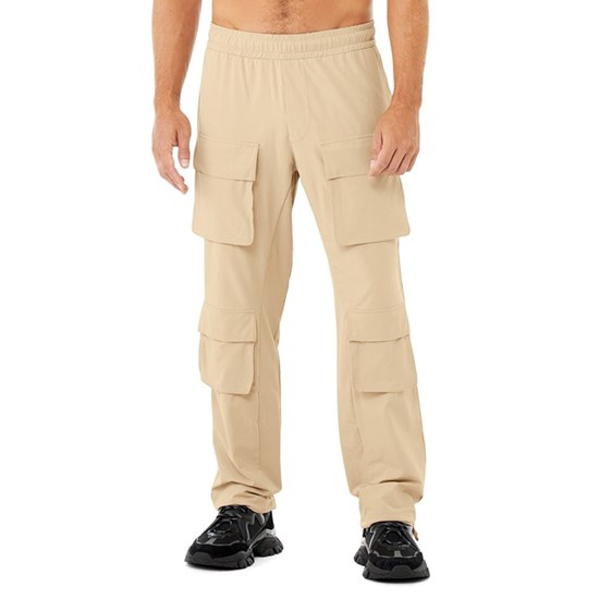 Pantalones Alo Yoga Cargo Venture Hombre Beige | JLAO74519