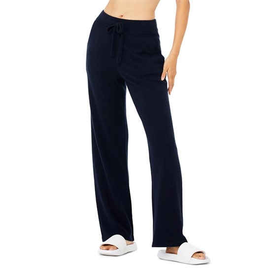 Pantalones Alo Yoga Cashmere High-Cintura Jet Set Anchos Leg Mujer Azules | FYDB50723
