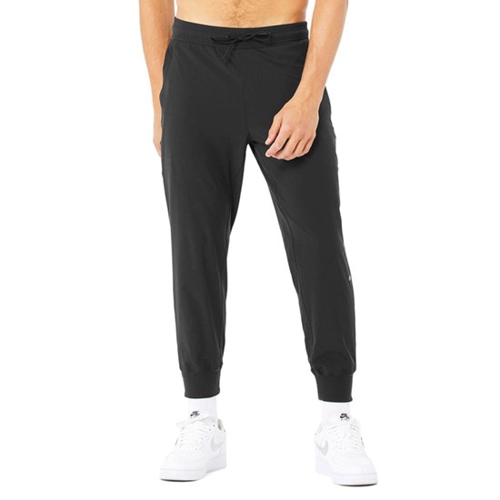 Pantalones Alo Yoga Co-Op 7/8 Hombre Negros | CWDP05148