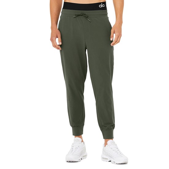 Pantalones Alo Yoga Co-Op 7/8 Hombre Verdes | DIGK96745