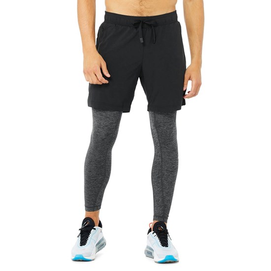 Pantalones Alo Yoga Estabilidade 2-In-1 Hombre Negros | VNKW18093