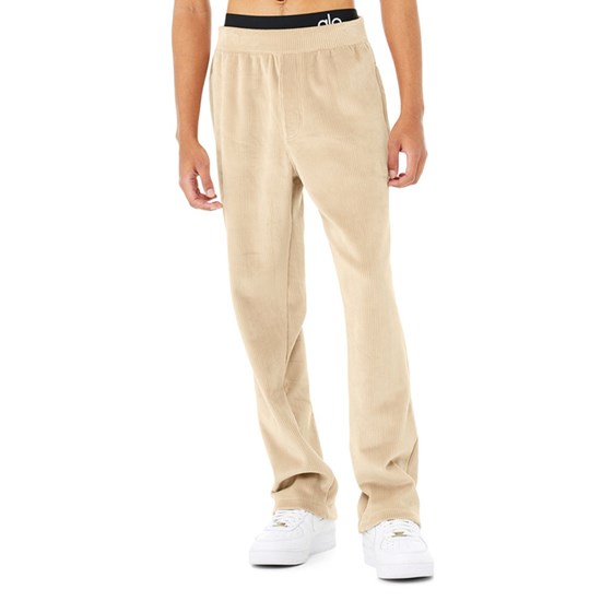 Pantalones Alo Yoga Velour Baller Hombre Beige | BMNJ02673
