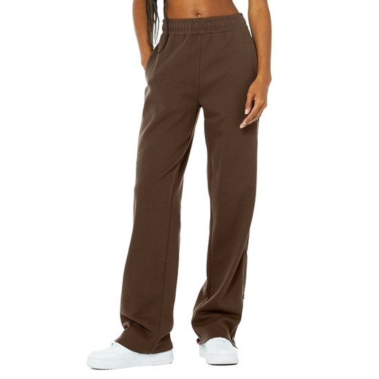 Pantalones Deportivos Alo Yoga Courtside Tearaway Snap Mujer Marrom | XFRK48273