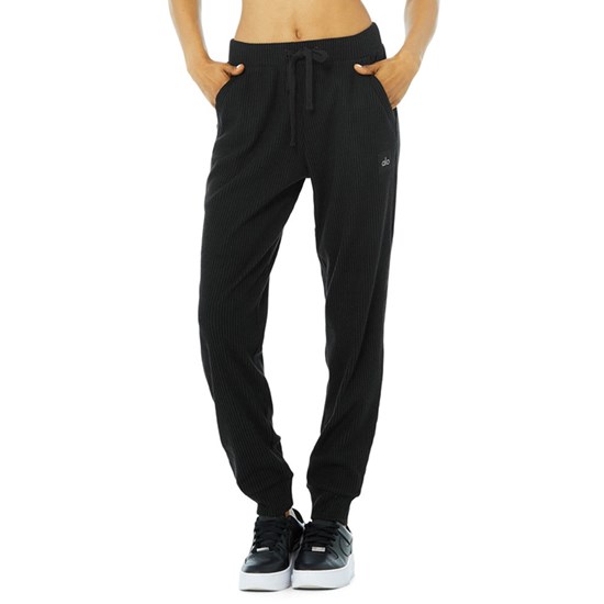 Pantalones Deportivos Alo Yoga Muse Mujer Negros | WMKL78296