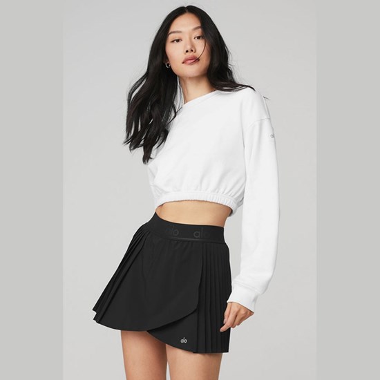 Pullover Alo Yoga Devotion Crew Neck Mujer Blancos | DZIY07415
